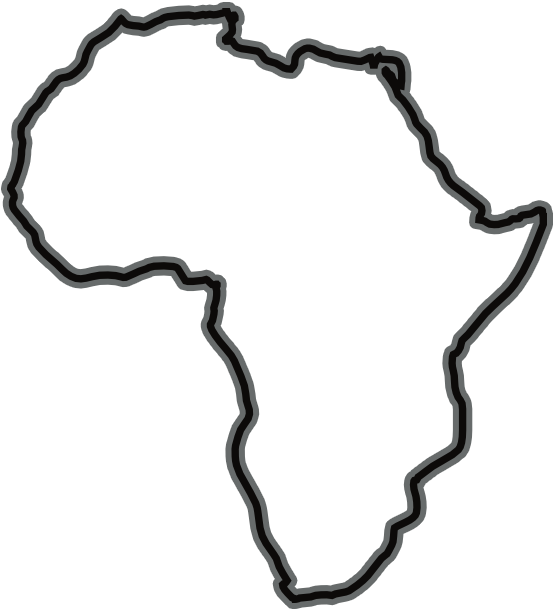 Find Us - Africa Outline Drawing (600x630), Png Download