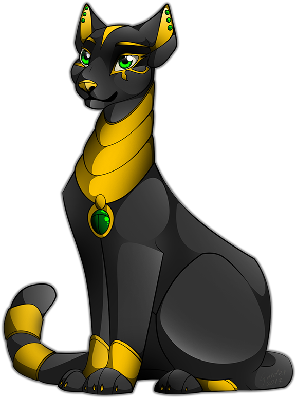 Egypt Clipart Egyptian Cat - Cartoon (600x800), Png Download