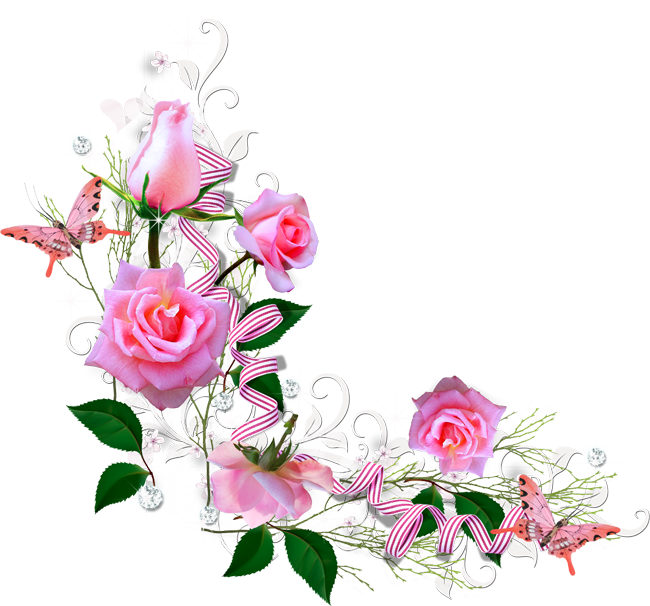 Fleurs Pour Angle (650x606), Png Download