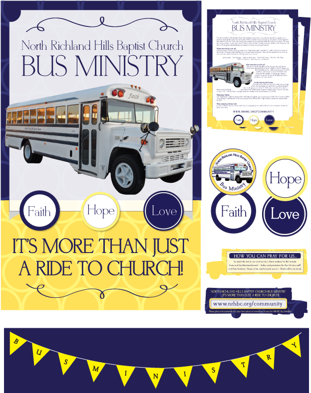 Celebration Campaign Designed For A Church Bus - Church Bus Flyer (640x813), Png Download