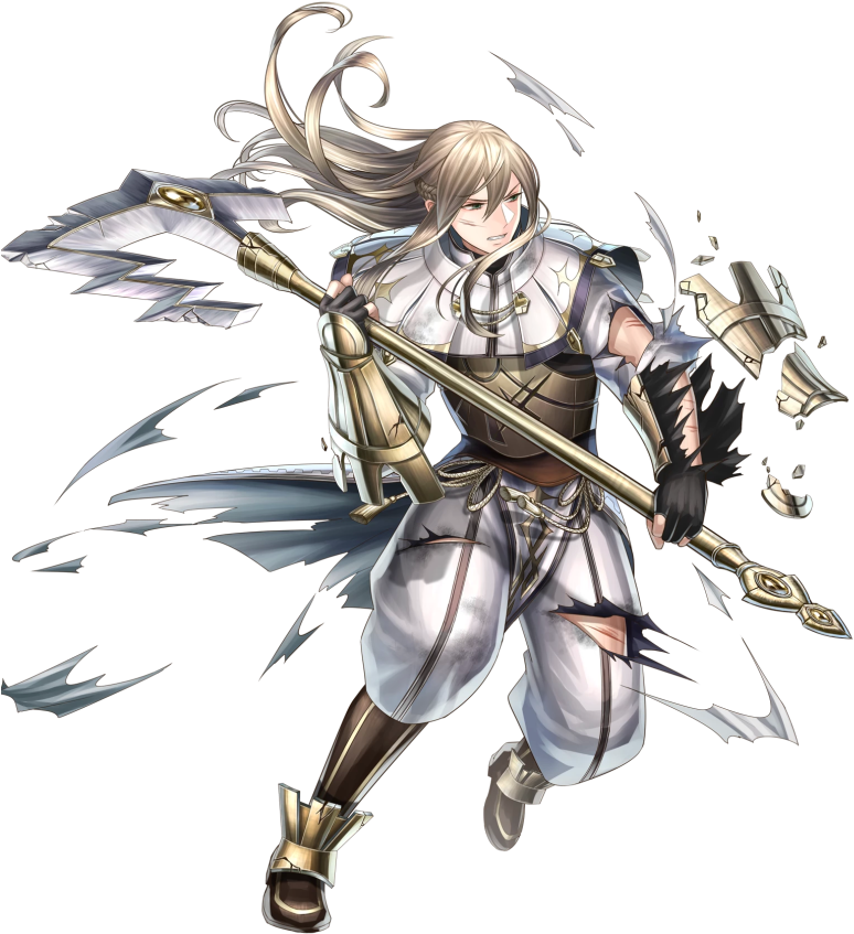 1boy Armor Axe Battle Axe Blonde Hair Broken Broken - Fire Emblem Heroes Libra (850x969), Png Download