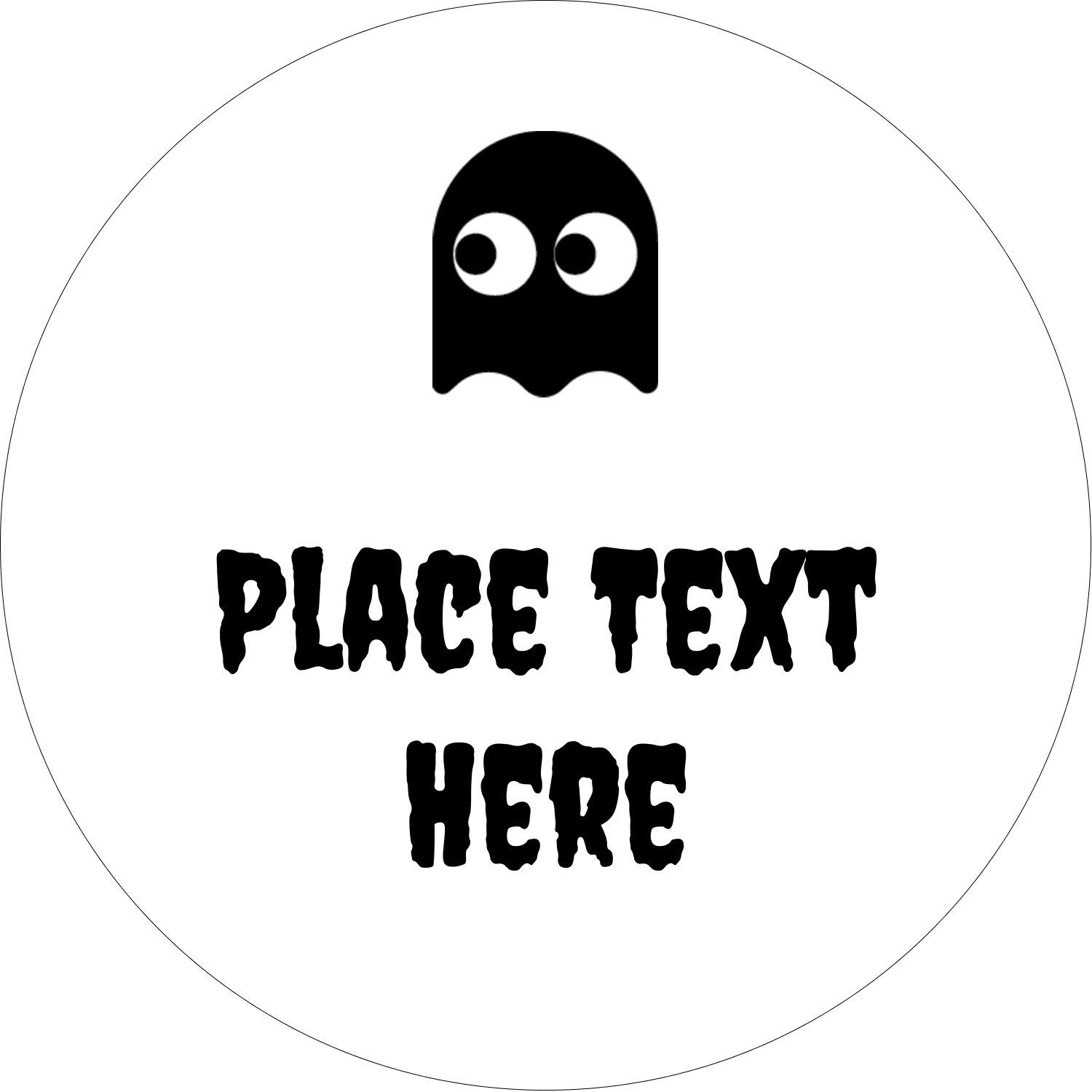 Banner Transparent Stock Halloween Pac Man Predesigned - Circle (1500x1500), Png Download