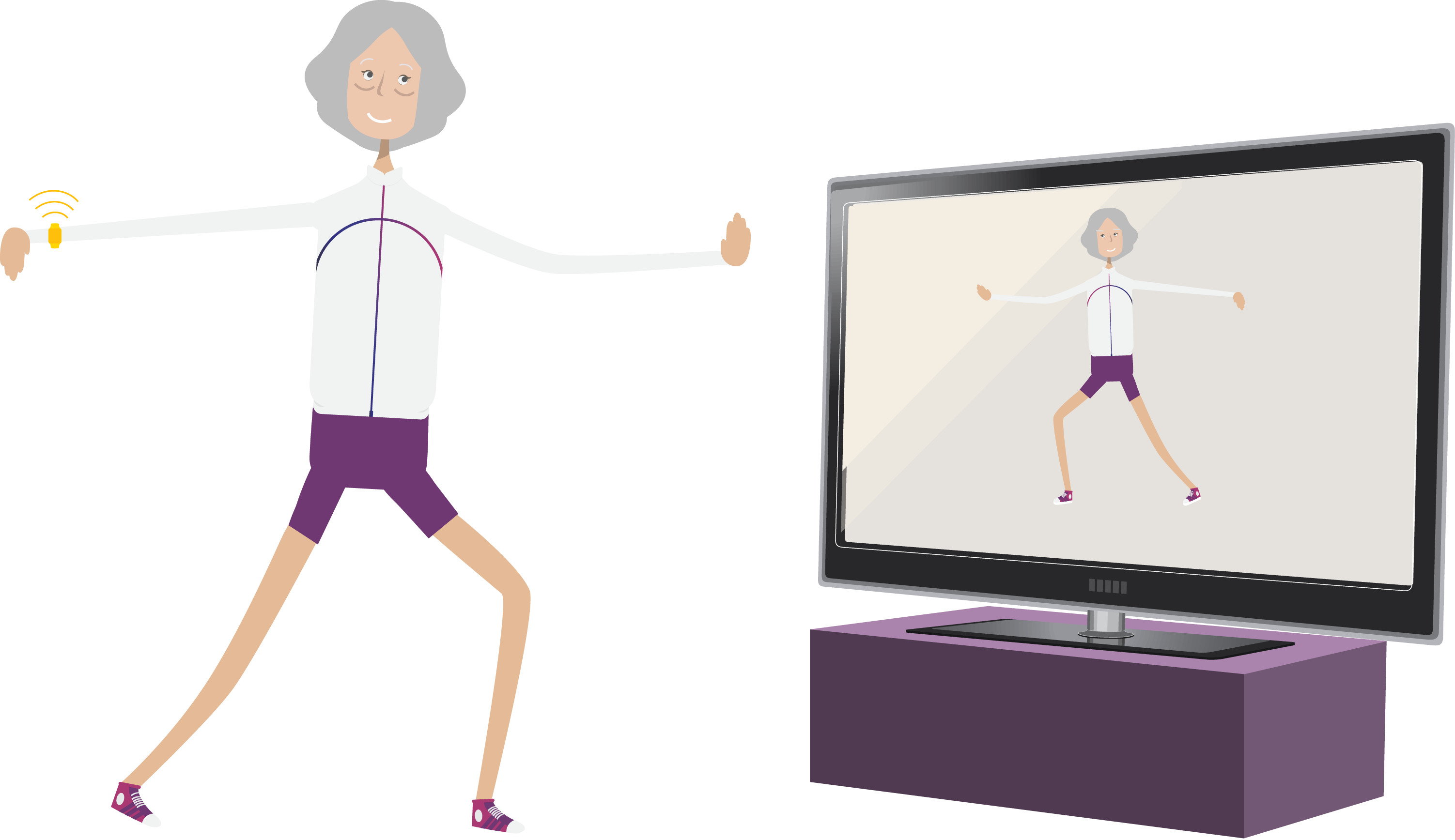 4 Solution - Television Set (3004x1735), Png Download