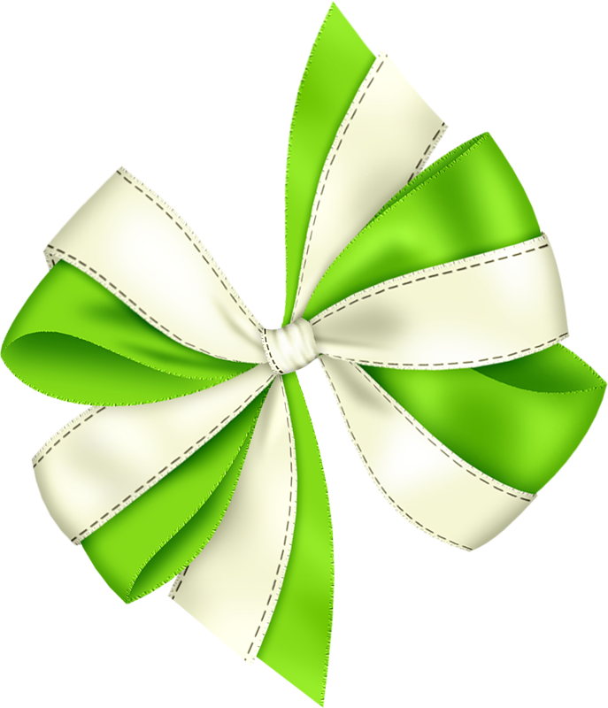 Bows ‿✿⁀○ - Green And Red Christmas Bow (687x800), Png Download