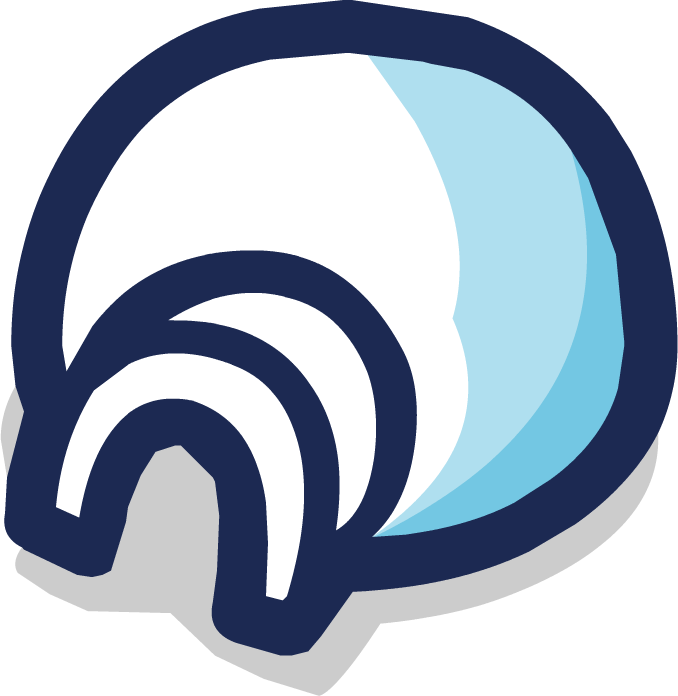 Clipart Library Igloo Clipart Black And White - Club Penguin Home Icon (678x696), Png Download