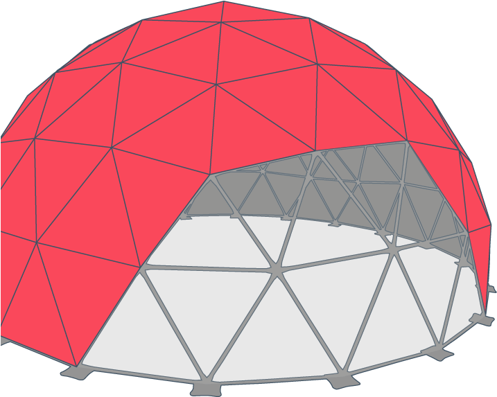 Geodesic Dome - Circle (723x603), Png Download