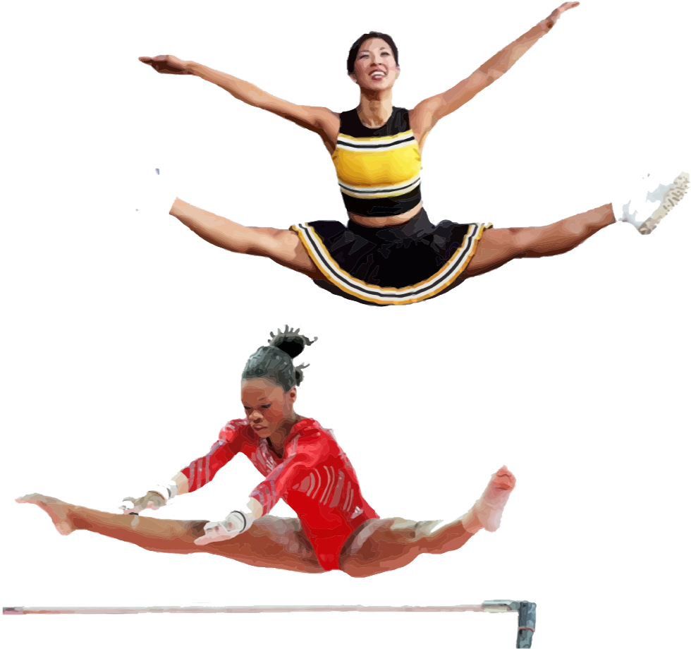 Form - Simone Biles Wall Stickers (1004x1100), Png Download