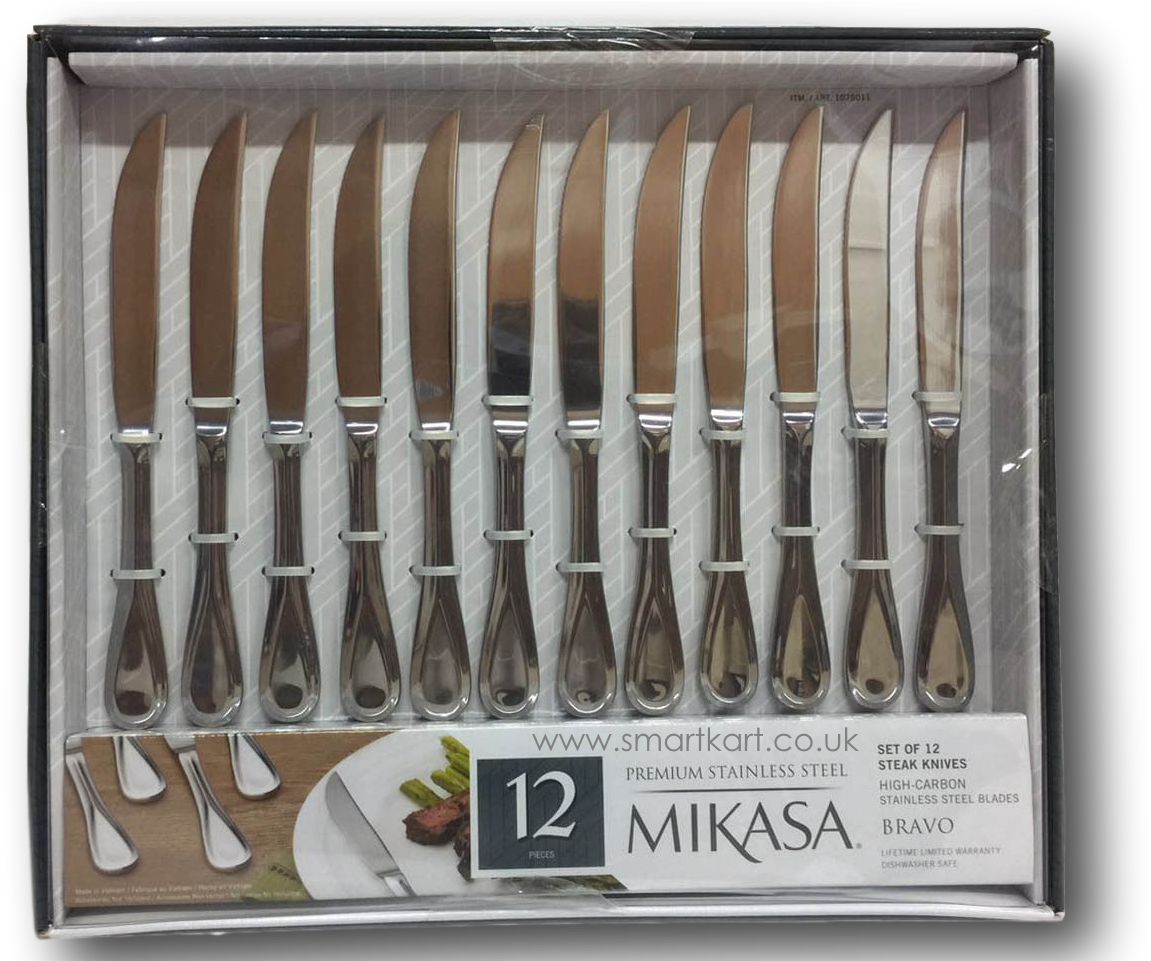 Mikasamikasa 18/10 Stainless Steel Steak Knives Lifetime - Knife (1280x960), Png Download