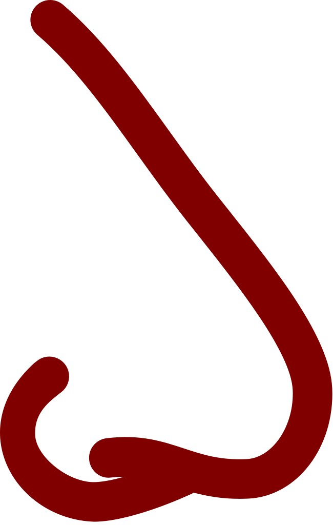 Nose Noun 42647 Cc Red (650x1024), Png Download