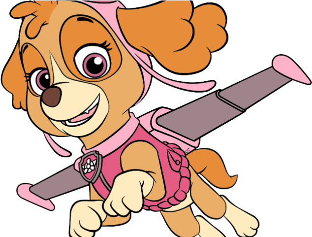 Pink Clipart Paw Patrol - Skye Paw Patrol Svg (640x480), Png Download