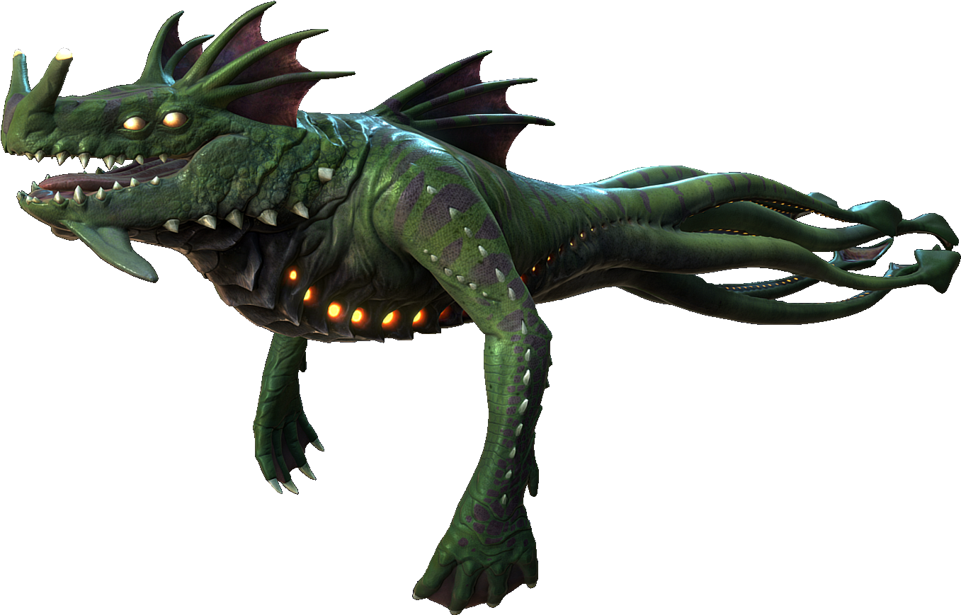 773kib, 1600x900, Sea Dragon - Sea Dragon Leviathan Face (1600x900), Png Download