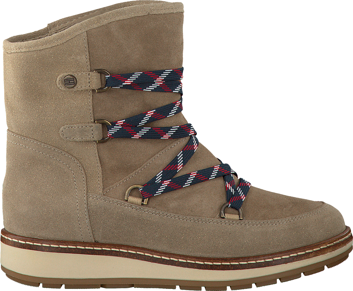 Beige Tommy Hilfiger Lace-up Boots Wooli 14c Womens - Tommy Hilfiger Wooli 14c (1500x1235), Png Download