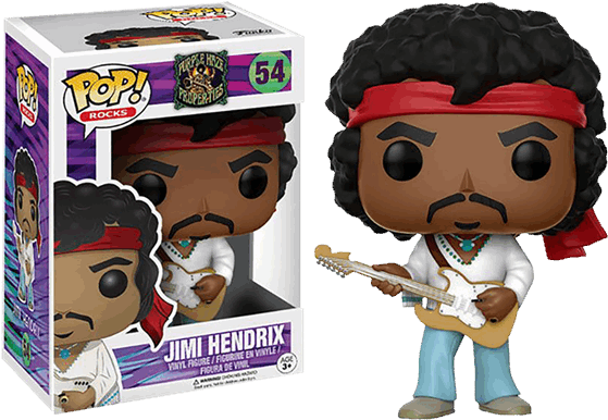 Jimi Hendrix Woodstock Pop Vinyl Figure - Jimi Hendrix Pop Figure (600x600), Png Download