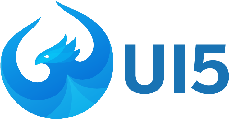 Ui5 Logo - Emblem (1200x494), Png Download