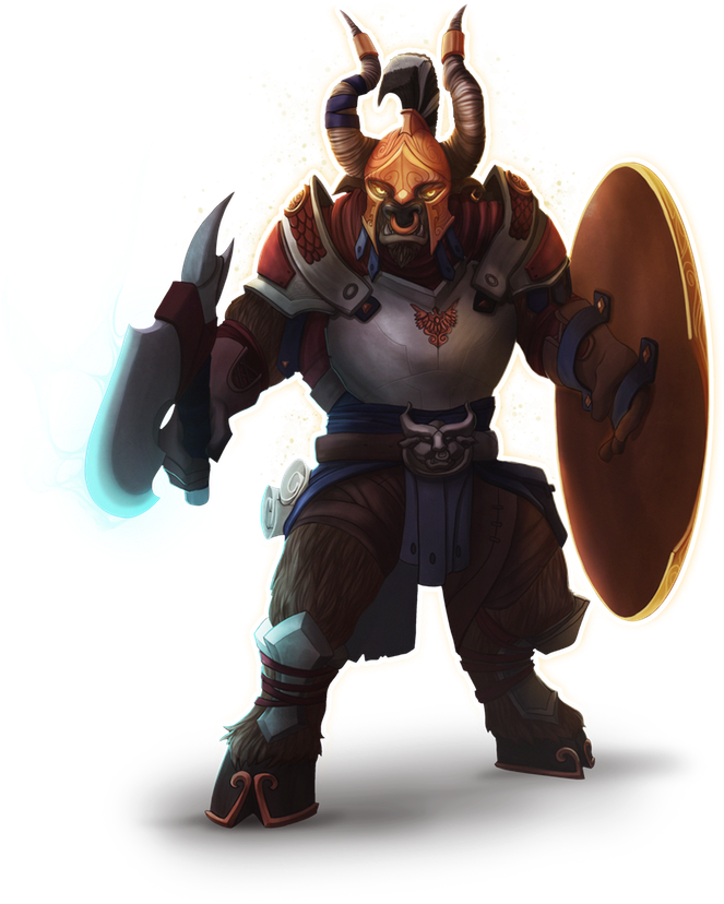 Galdar Kelitos, Ln Male Theopian Minotaur Spellsword - Action Figure (680x881), Png Download
