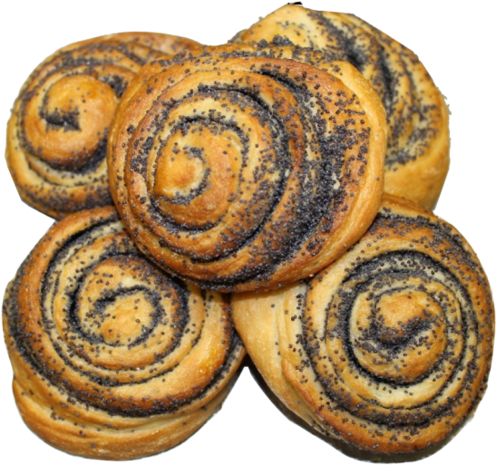 Bun Free Png Image Download - Булочки С Маком Пнг (600x552), Png Download