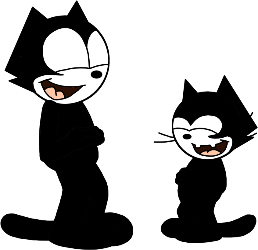 Clipart Cat Laughing - Felix The Cat Laughing (894x894), Png Download