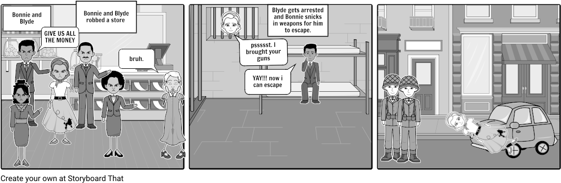 Bonnie And Blyde - Cartoon (1164x385), Png Download