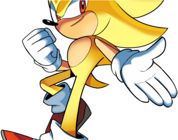 Sonic The Hedgehog Clipart Super Sonic - Toei Modern Super Sonic (640x480), Png Download