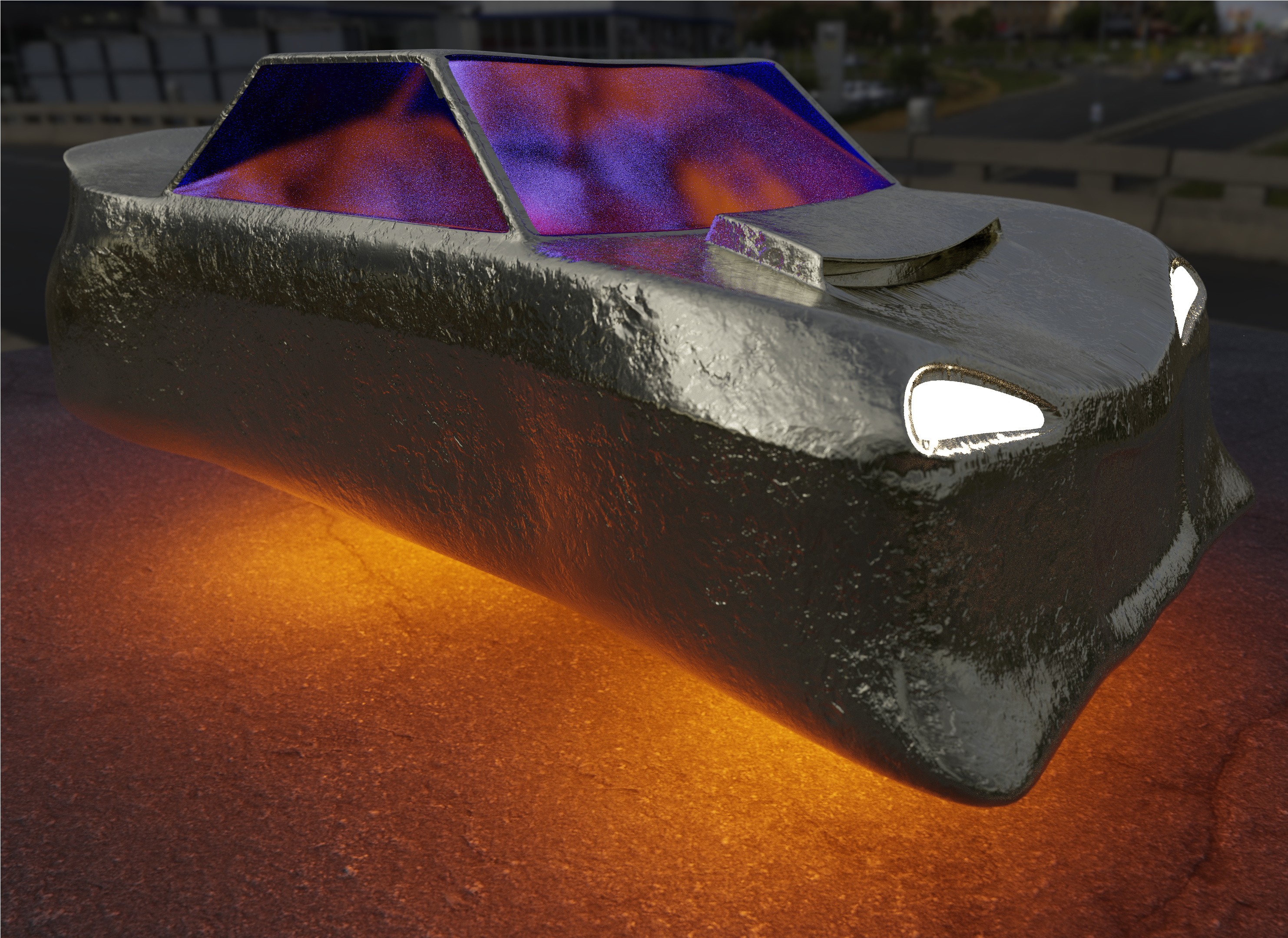 Made Some Cancer In Blender - Speedboat (3840x2160), Png Download