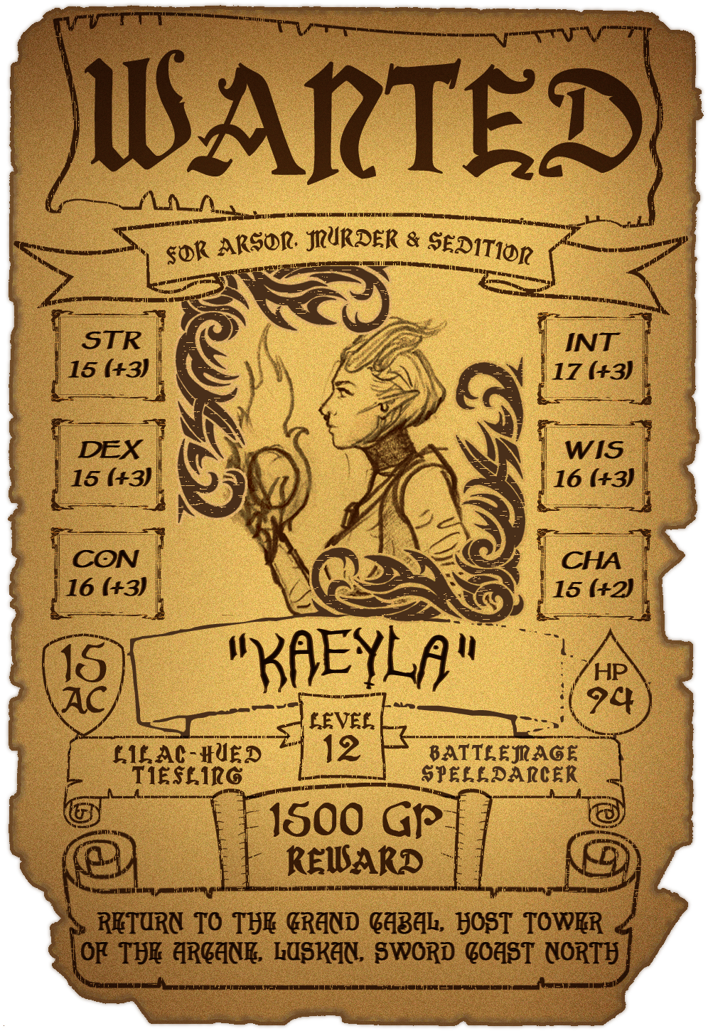 Reproduction Of Of The (many) Wanted Posters Commissioned - Darkness (1038x1500), Png Download