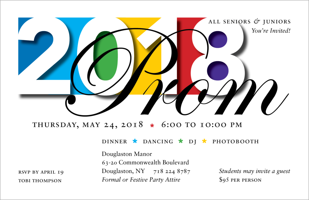 Summit Prom2018 Invitationnew 020518 - Graphic Design (1000x647), Png Download