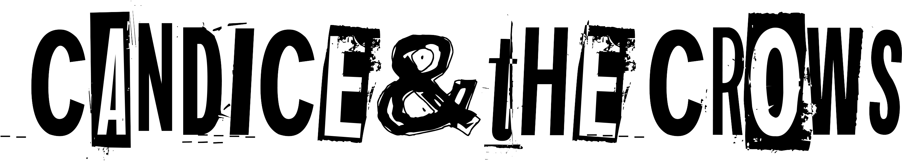 Candice& The Crows Are A Folk Collective Who Perform - Cartoon (3086x619), Png Download