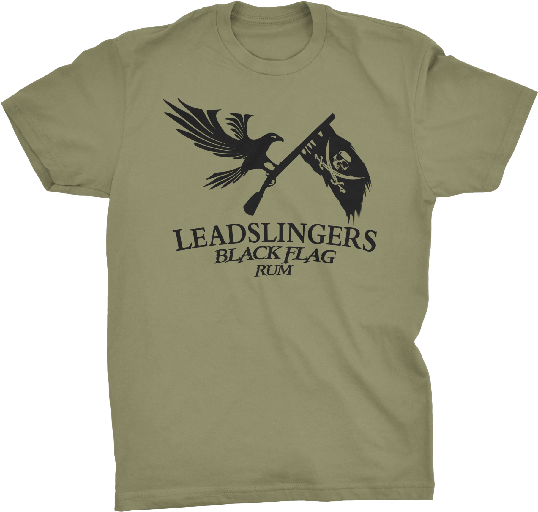 Black Flag Rum T-shirt - Leadslingers Black Flag (2000x2000), Png Download