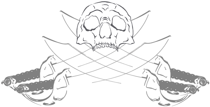 Under The Black Flag - Cartoon (770x434), Png Download