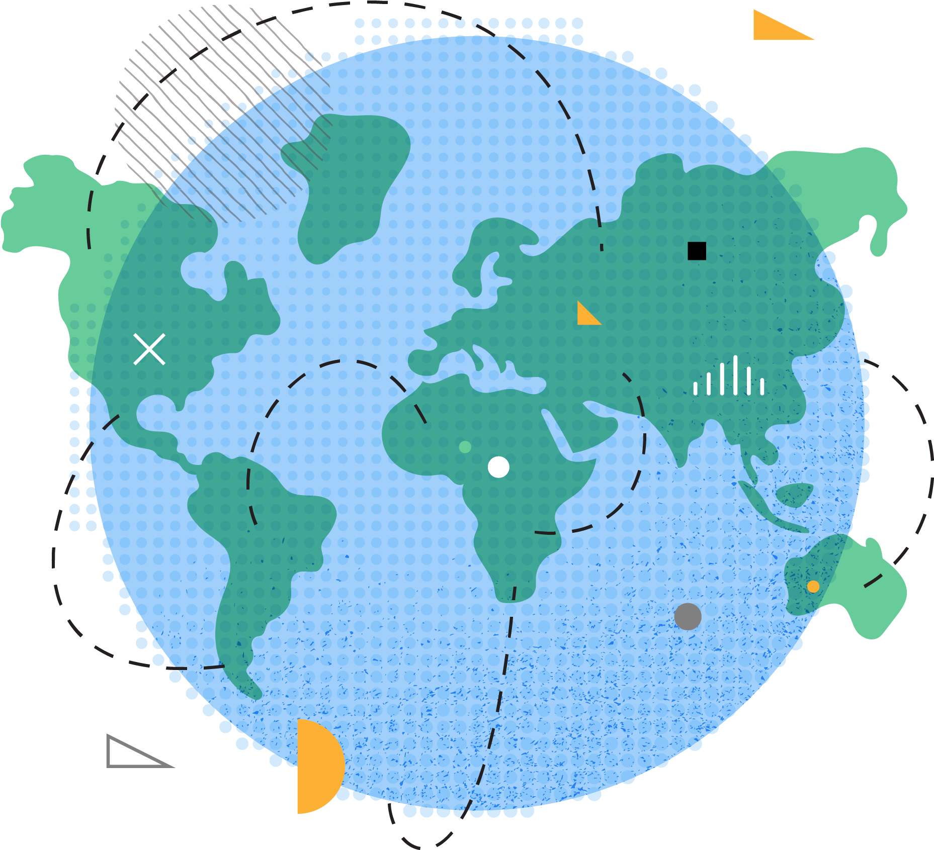 A Global Footprint - Map (2501x2501), Png Download