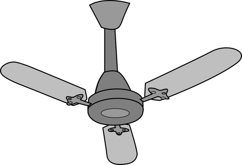 Free Png Download Electrical Ceiling Fan Png Images - Ceiling Fan Clipart Png (850x580), Png Download