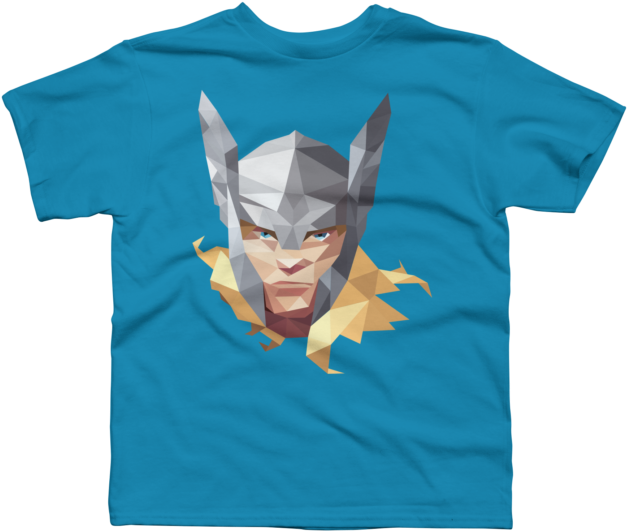 Thunder Struck Thor $26 - T-shirt (650x650), Png Download