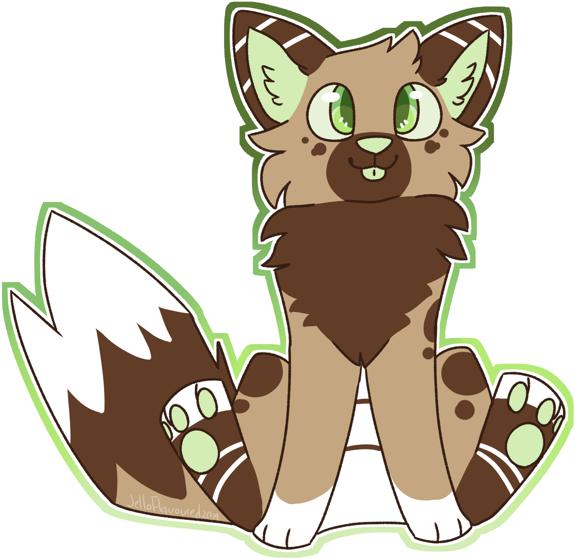 Briefly Opening 5 Slots Of $5 Chibi-like Sticker Commissions - Cat Yawns (1194x1200), Png Download