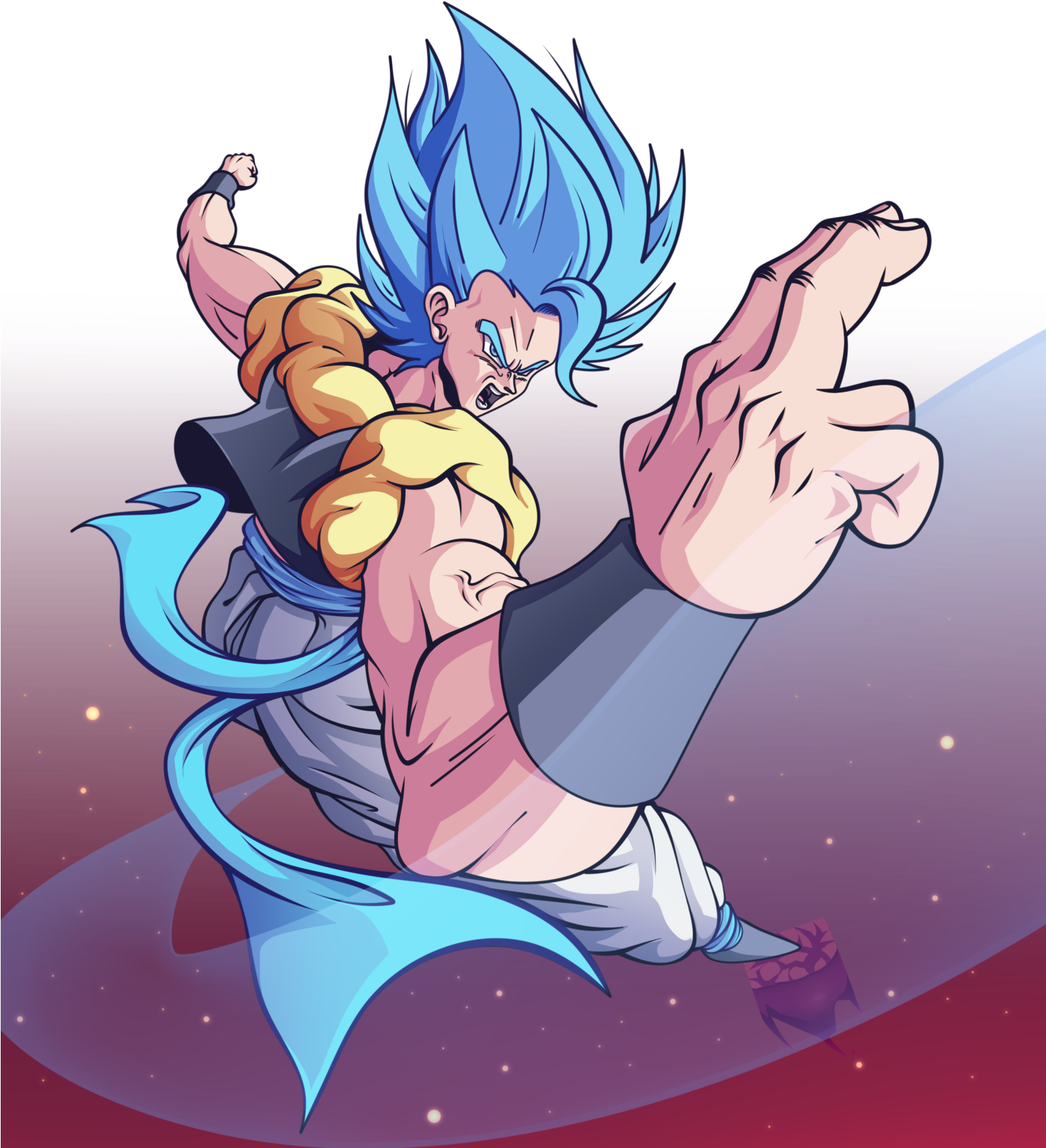 Gogeta Blue - Gogeta Blue Png (1500x1664), Png Download