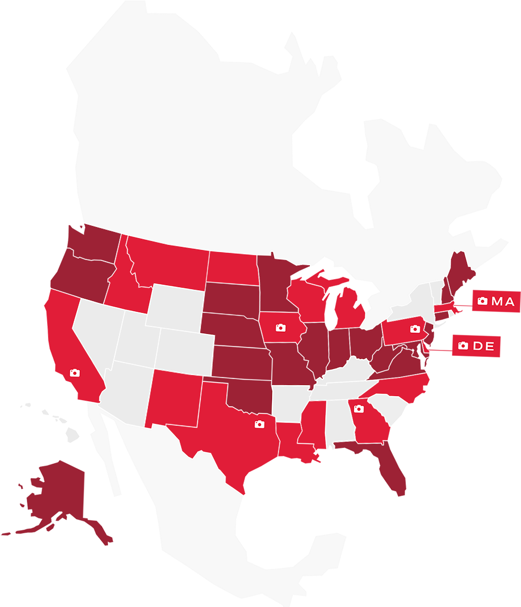 Unites States Map Indicates States We've Paved - 2016 Democratic Primary Map (1060x1208), Png Download