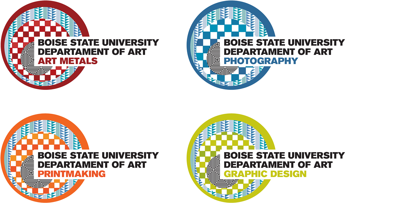 Boise State Department Of Art T-shirt - Circle (1920x823), Png Download