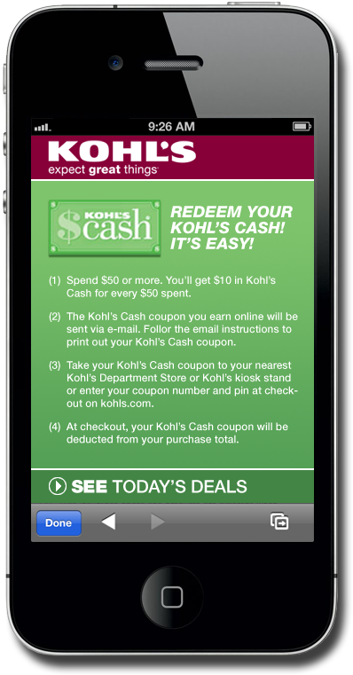 Kohl's - - Kohls Gift Card (490x830), Png Download