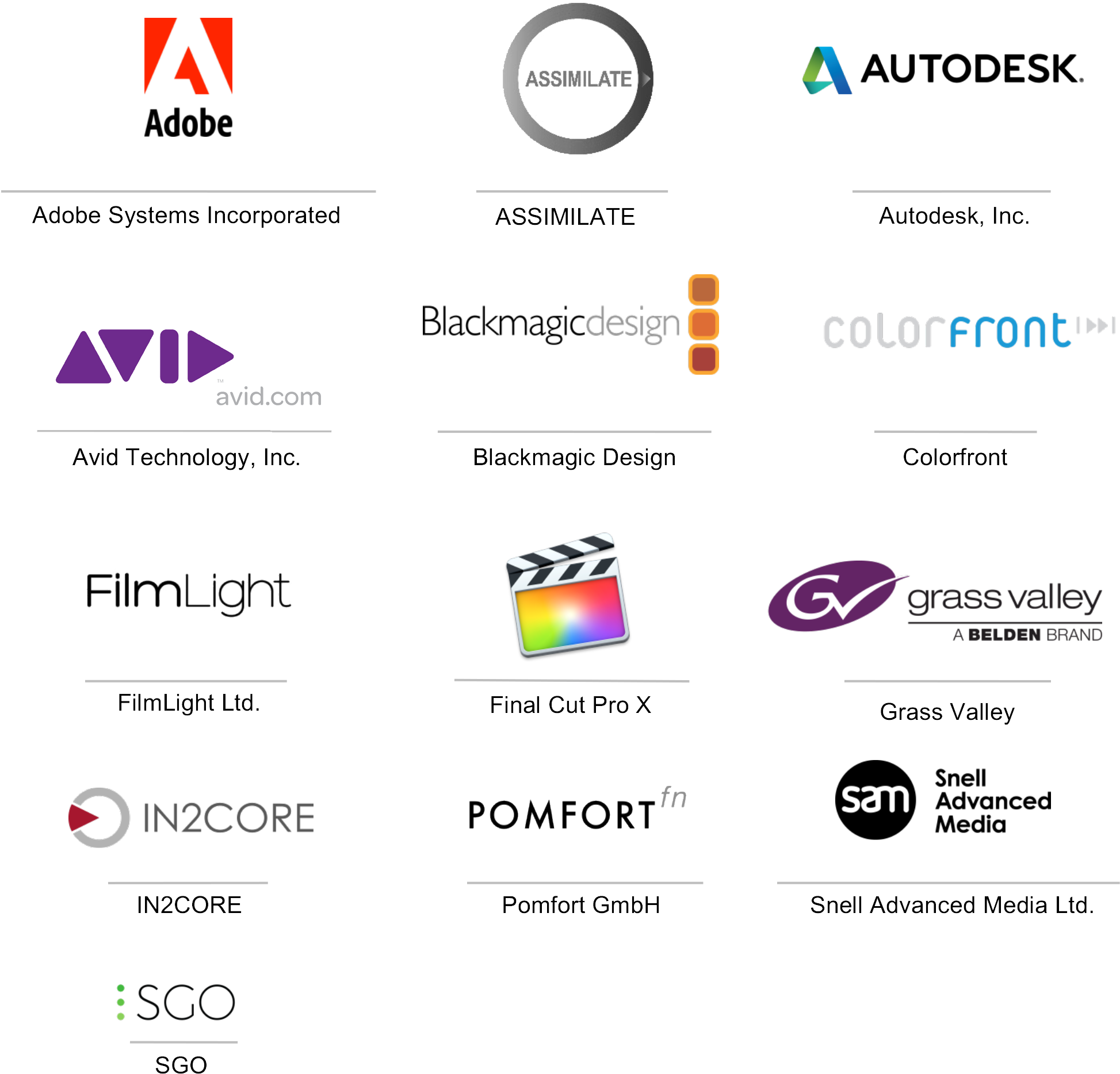 Partner Companies And Products To Support Xf-hevc1 - Grass Valley (2195x1951), Png Download