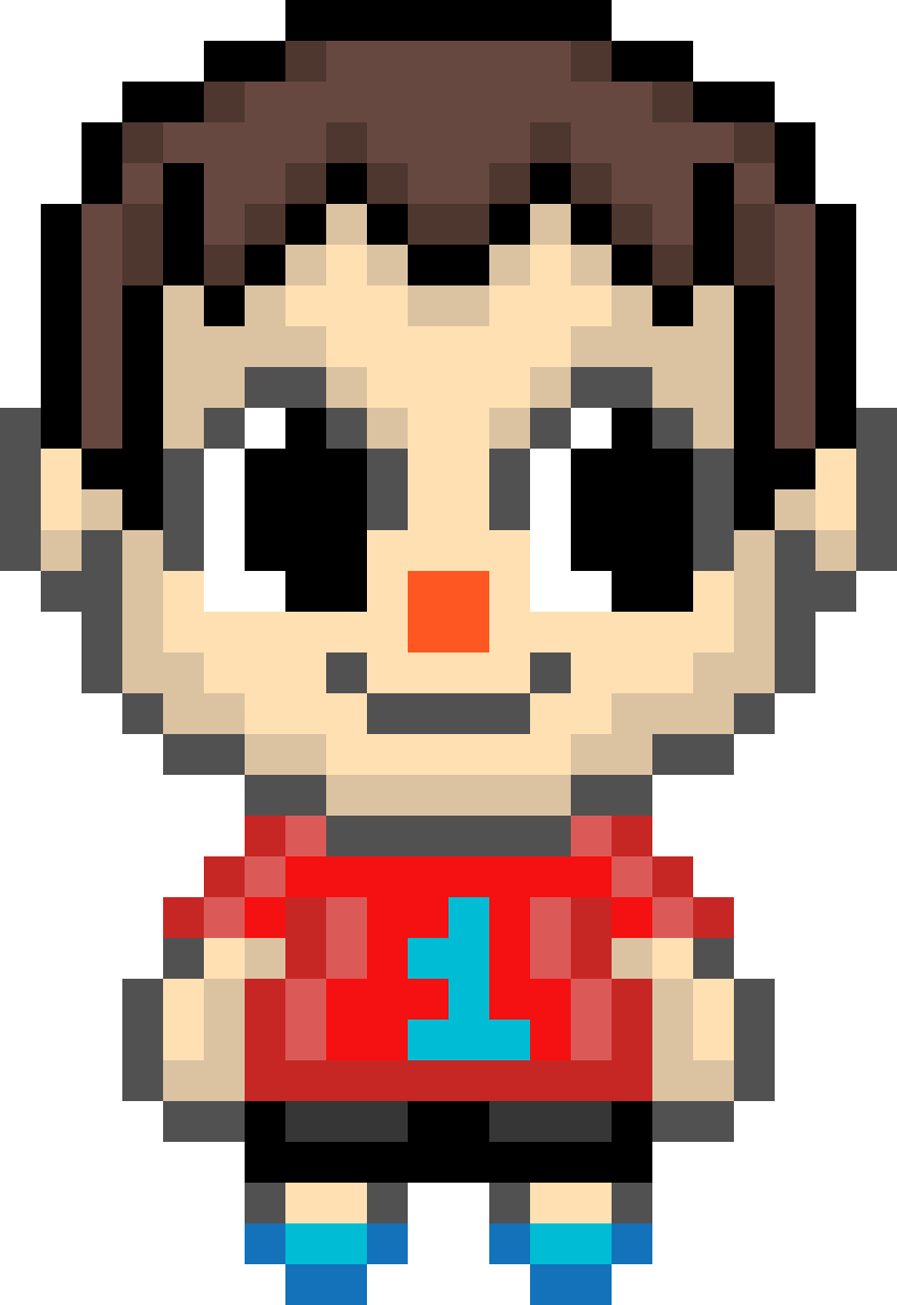 Villager - Mega Man Pixel Art Standing (814x1184), Png Download
