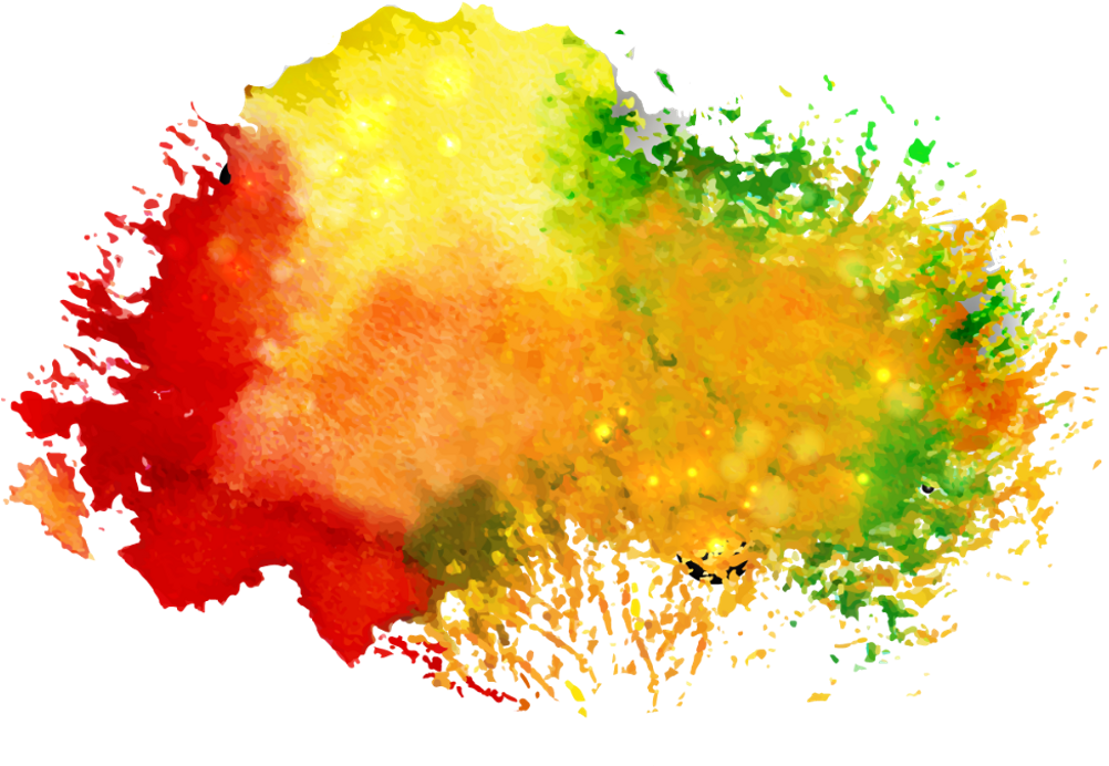 Watercolor Sticker - Splash Ink Png (1024x816), Png Download