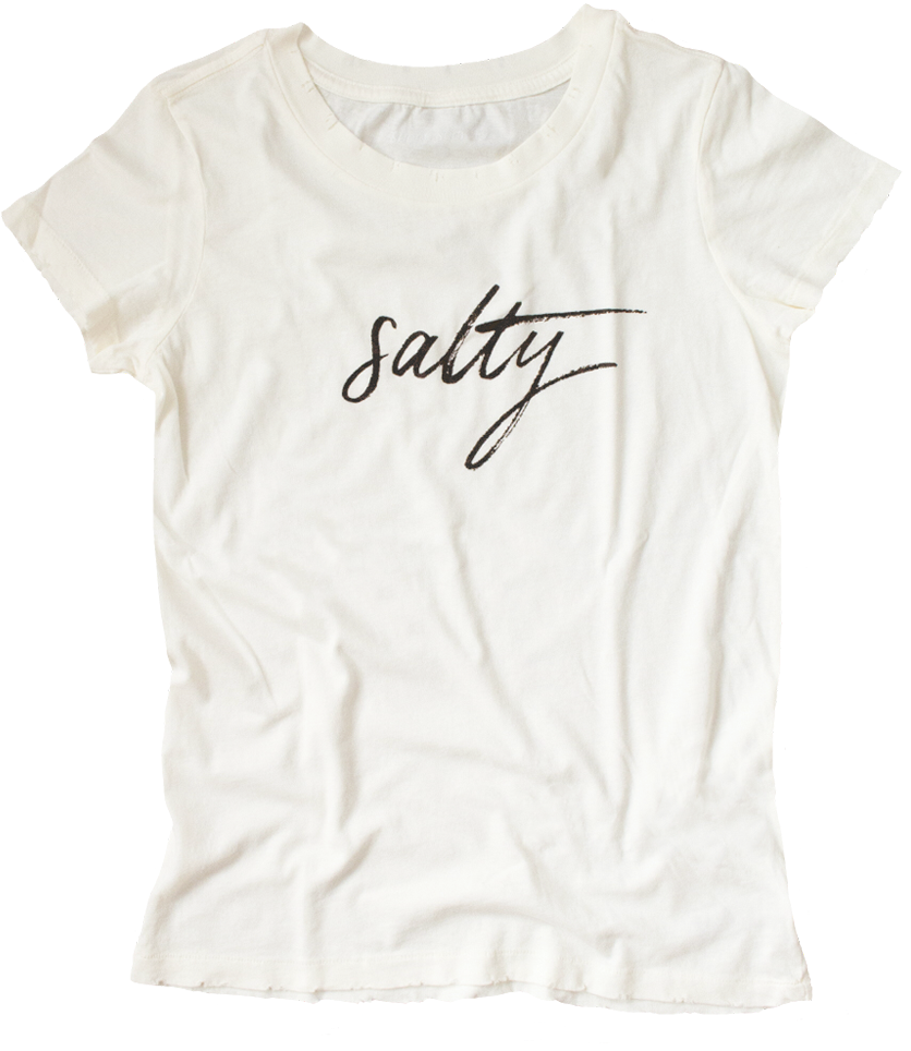 Salty Tee Shirt By Shore Society (960x1300), Png Download