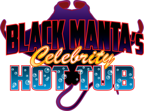 Black Manta's Celebrity Hot Tub Logo - Graphic Design (500x388), Png Download