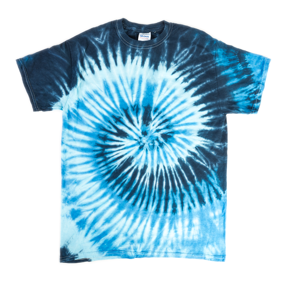 Colortone Spiral Tie Dye T-shirt In Blue Ocean - Tie Dye Shirts Spiral Png (1200x1200), Png Download