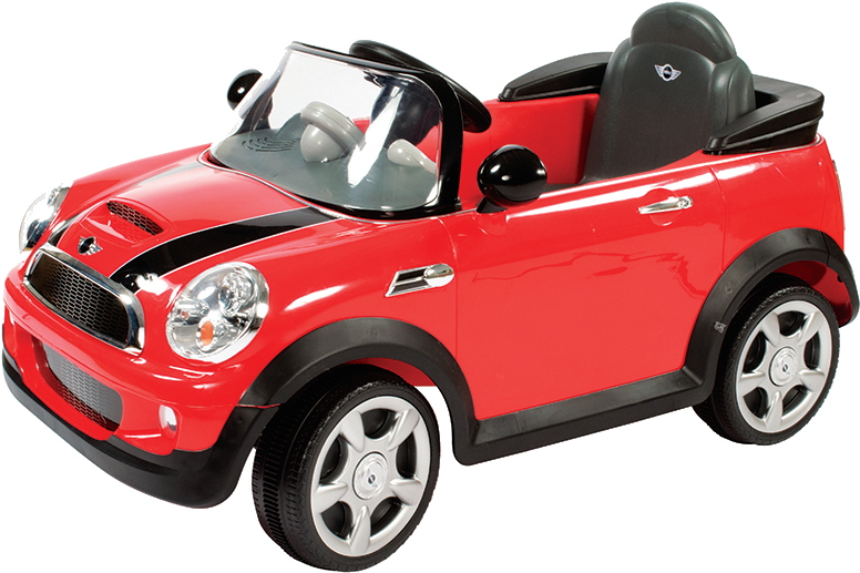 6v Mini Cooper S - Rollplay Mini Cooper 6-volt Battery-powered Ride-on, (800x800), Png Download