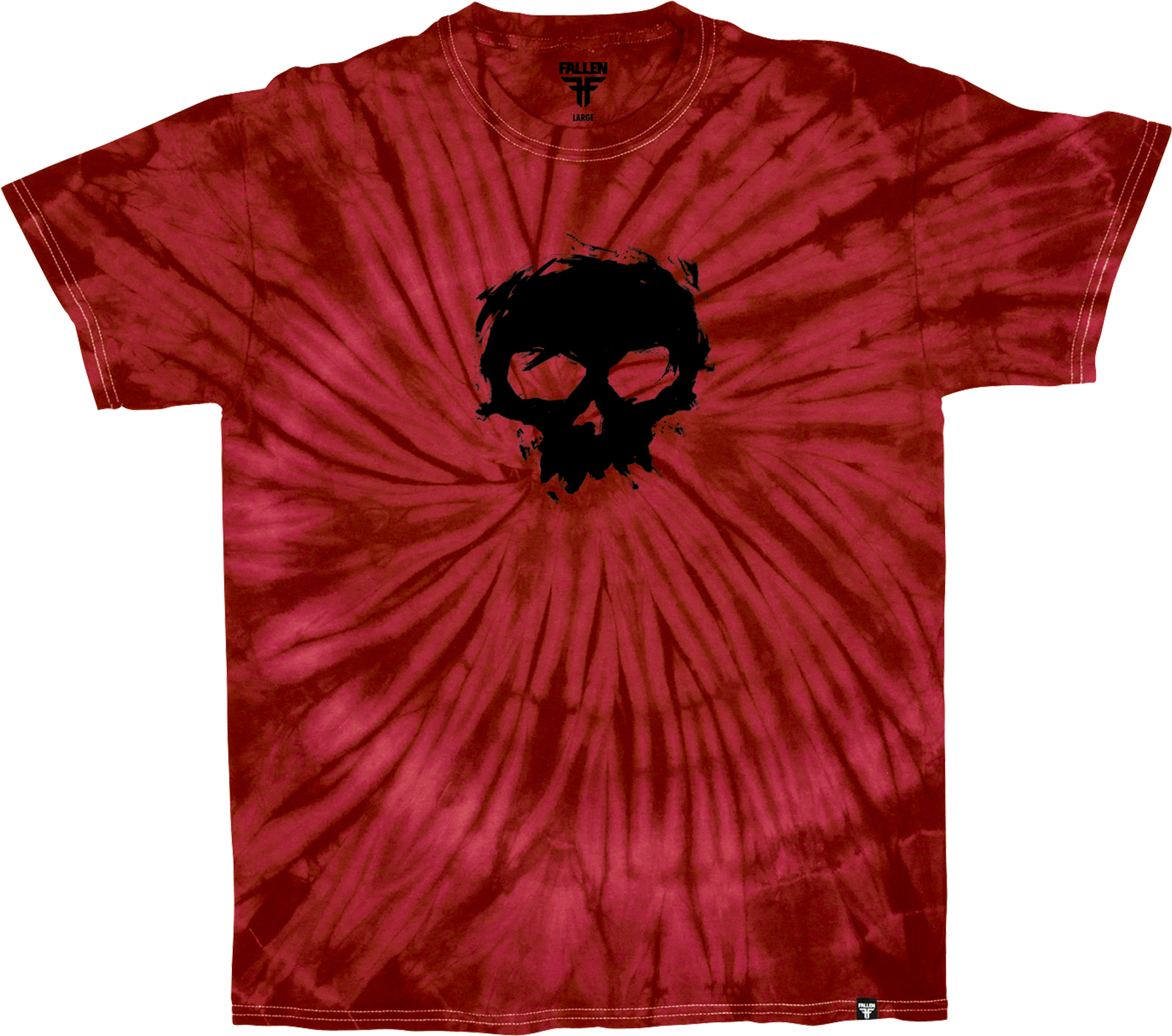 Zero Fallen Blood Skull T-shirt - Zero Skateboards (1600x1600), Png Download