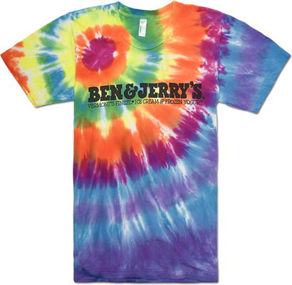 Ben & Jerry's T-shirt , Tie Dye - Ben And Jerry's (410x400), Png Download