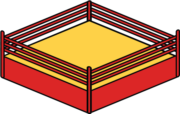 Ring Svg Wrestling - Wrestling Ring Clipart (632x402), Png Download