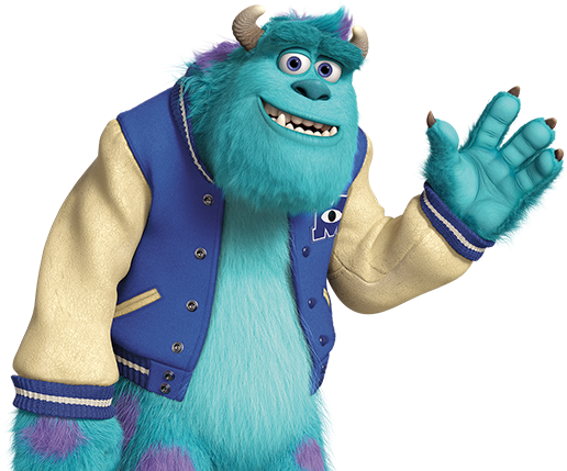 Sully Monsters Inc Costume Download - Como Se Llaman Los Personajes De Monster University (516x429), Png Download