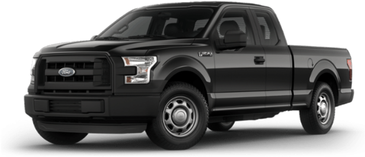Ford F-150 - 2017 Ford F 150 Regular Cab Black (800x438), Png Download