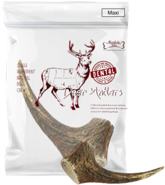 Absolute Bites Whole Deer Antler Dental Dog Chew - Absolute Bites Whole Deer (480x480), Png Download